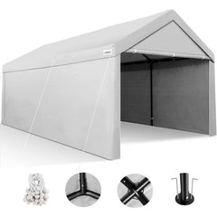 COBIZI Heavy Duty Carport Portable Garage 10'X20' Car Canopy Shelter - COBIZI