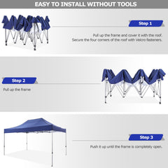 HOTEEL 10x15 Heavy Duty Pop up Canopy Tent with 4 Sidewalls,Outdoor Waterproof Canopy Tent Event Shelter for Parties,Commercial-Series