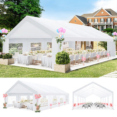 HOTEEL 13x26ft Heavy Duty Party Tent, Waterproof Outdoor Canopy Tents for Large Events, Commercial Grade Wedding, Parties, White