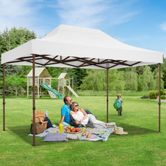 HOTEEL 10'x15' Heavy Duty Canopy Tent for Outside,Commercial Pop Up Gazebo with 4 Waterproof Walls,Hexagonal Frame & Roller Ba,Outdoor Weddings,Parties