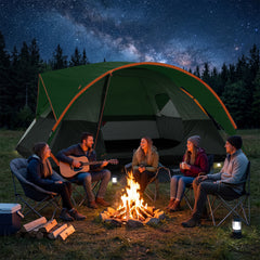 COBIZI 8-10 Person Camping Tent, Waterproof Family Tent with Removable Rainfly, Large Spacious Outdoor Tent with Mesh Ventilation, Easy Setup Portable Tent for Camping, Hiking, Backpacking, Family Trips