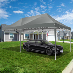 HOTEEL 10x20 Pop up Canopy Tent Commercial Instant Canopy with 6 Sidewalls & Roller Bag, UPF 50+ All Season Portable Tent for Parties Beach Camping Party Event Shelter Sun Shade