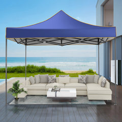 HOTEEL 10x10 Pop Up Canopy Outdoor Shade, Easy Up Sun Shelter with One Person Set Up Center Lock, Commercial Instant Canopy Tent, Portable Instant Camping Beach Canopy Tents for Parties, Beach