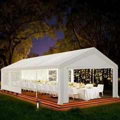 HOTEEL 13x26ft Heavy Duty Party Tent, Waterproof Outdoor Canopy Tents for Large Events, Commercial Grade Wedding, Parties, White