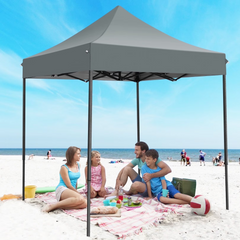 HOTEEL 6.5x6.5 FT Pop up Canopy, Waterproof Commercial Canopy Tent,Outdoor Garden Gazebo, with Carry Bag