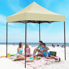 HOTEEL 6.5x6.5 FT Pop up Canopy, Waterproof Commercial Canopy Tent,Outdoor Garden Gazebo, with Carry Bag