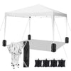 HOTEEL 10'x10' Pop up Canopy Tent, Outdoor Instant Commercial Tents, Shade Shelter Gazebo,for Backyard Parties Event