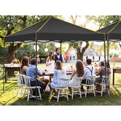 HOTEEL 10x10 Pop Up Canopy Tent with 4 Removable Sidewalls,Waterproof Commercial Instant Gazebo Outdoor Tents for Party/Exhibition/Picnic with Carry Bag