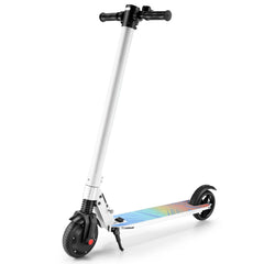 HOTEEL Electric Scooter Adults, 250W Motor E-Scooter, 6.5 In Tires, 15.5 Mph & 20 Miles Range, Commuting Kick Scooter, Max Load 220 Lbs, Write