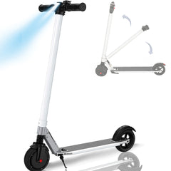 HOTEEL Electric Scooter Adults, 250W Motor E-Scooter, 6.5 In Tires, 15.5 Mph & 20 Miles Range, Commuting Kick Scooter, Max Load 220 Lbs, Write