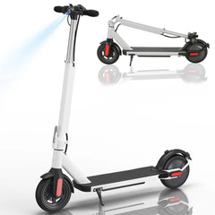 HOTEEL Electric Scooter Adults, 250W Motor E-Scooter, 6.5 In Tires, 15.5 Mph & 20 Miles Range, Commuting Kick Scooter, Max Load 220 Lbs, Write