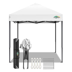 HOTEEL 6.5x6.5 FT Pop up Canopy, Waterproof Commercial Canopy Tent,Outdoor Garden Gazebo, with Carry Bag
