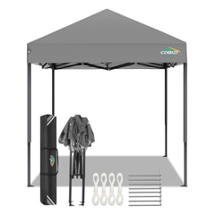 HOTEEL 6.5x6.5 FT Pop up Canopy, Waterproof Commercial Canopy Tent,Outdoor Garden Gazebo, with Carry Bag