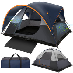 COBIZI 8-10 Person Camping Tent, Waterproof Family Tent with Removable Rainfly, Large Spacious Outdoor Tent with Mesh Ventilation, Easy Setup Portable Tent for Camping, Hiking, Backpacking, Family Trips