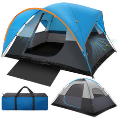 COBIZI 8-10 Person Camping Tent, Waterproof Family Tent with Removable Rainfly, Large Spacious Outdoor Tent with Mesh Ventilation, Easy Setup Portable Tent for Camping, Hiking, Backpacking, Family Trips