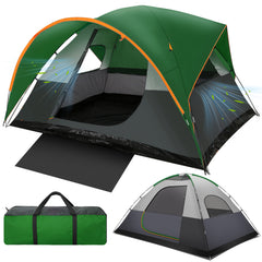 COBIZI 8-10 Person Camping Tent, Waterproof Family Tent with Removable Rainfly, Large Spacious Outdoor Tent with Mesh Ventilation, Easy Setup Portable Tent for Camping, Hiking, Backpacking, Family Trips