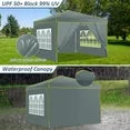 COBIZI 10x10 Pop up Tent,Easy Pop up Tent Gazebo,Portable Ez up Canopy,Suitable for Party Beach Camping Gathering Activities,Waterproof &Upf 50+,Gray