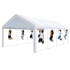 COBIZI 13‘x26’ Party Tent, Heavy-Duty Waterproof Outdoor White Gazebo, Event Canopy, Wedding Tarp, Suitable for Parties, BBQs, Commercial Use, with Removable Side Wall Windows