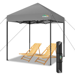 HOTEEL 6.5x6.5 FT Pop up Canopy, Waterproof Commercial Canopy Tent,Outdoor Garden Gazebo, with Carry Bag