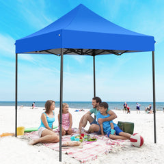 HOTEEL 10'x20' Canopy EZ Pop Up Canopy Anti-UV Waterproof Outdoor Tent Portable Party Wedding Instant Canopy Shelter All Season Tent Gazebo with 6 Removable Sidewalls, 4 Sandbags, Roller Bag