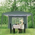COBIZI 10x10 Pop up Tent,Easy Pop up Tent Gazebo,Portable Ez up Canopy,Suitable for Party Beach Camping Gathering Activities,Waterproof &Upf 50+,Gray