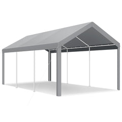 Hoteel 10'x20' Carport Heavy Duty Galvanized Car Canopy Tents with Powder-Coated Steel Frame, Quick Assembly Steel Shelter with All-Season Tarp for Outdoor Truck Boat Car Port Party Storage