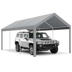 Hoteel Carport  Heavy Duty Canopy, Portable Garage Metal Steel Frame & Polyester Top Carport Shelter for Outdoor Truck Boat Car Port Party Storage Car Canopy