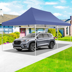 Hoteel 10'x20' Pop up Canopy Tent with 6 Removable Sidewalls, Instant Outdoor Canopy Shelter with Upgrade Raised Roof and Carry Bag,Blue