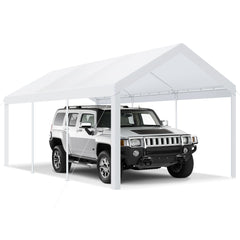 Hoteel Carport  Heavy Duty Canopy, Portable Garage Metal Steel Frame & Polyester Top Carport Shelter for Outdoor Truck Boat Car Port Party Storage Car Canopy