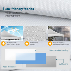 HOTEEL 10x10 Pop Up Canopy , UPF 50+ Easy Setup Canopy Tent Waterproof Outdoor Instant Portable Shelter with 4 Removable Sidewalls, Sandbags, Stakes & Ropes for Party, Events, Vendor, Khaki