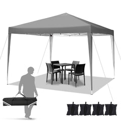 COBIZI 10x10 Pop Up Canopy Tent, Outdoor Instant Commercial Gazebo, Shade Shelter Waterproof Tents for Backyard Parties Event,Blue