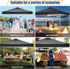 COBIZI 10x10 Pop Up Canopy Tent with 4 Sidewalls