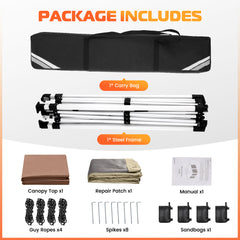 COBIZI Gazebo 13x13FT Pop Up Canopy, Canopy Tent with Mosquito Netting for Lawn, Garden, Backyard & Patio - Carpas para Patio- Water Resistant and UPF50+