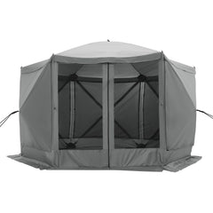 Hoteel 12x12ft Outdoor Pop-up Gazebo Screen Tent Screen House with 6 Sidewalls and Mosquito Netting, Waterproof, UV Resistant,Portable Carry Bag, for Outdoor Camping, Lawn and Backyard