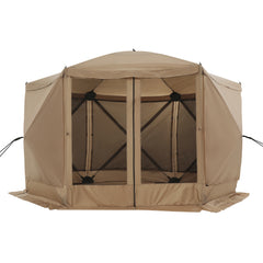 Hoteel 12x12ft Outdoor Pop-up Gazebo Screen Tent Screen House with 6 Sidewalls and Mosquito Netting, Waterproof, UV Resistant,Portable Carry Bag, for Outdoor Camping, Lawn and Backyard