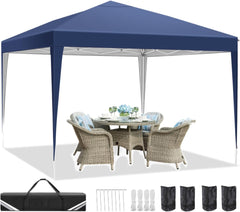 COBIZI 10'x10'、10'x20' Pop up Canopy Tent, Outdoor Instant Commercial Tents, Shade Shelter Gazebo,for Backyard Parties Event