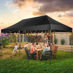 HOTEEL 10' x 20' Canopy Tent EZ Pop Up Party Tent Portable Instant Commercial Heavy Duty Outdoor Market Shelter Gazebo with Roller Bag