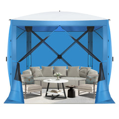 Hoteel 6 x 6 ft Pop-Up Portable Outdoor Camping Gazebo, Screen Room with Mosquito Nettings, Waterproof, UV, with Ground Stakes & Carry Bag