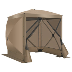 Hoteel 6 x 6 ft Pop-Up Portable Outdoor Camping Gazebo, Screen Room with Mosquito Nettings, Waterproof, UV, with Ground Stakes & Carry Bag