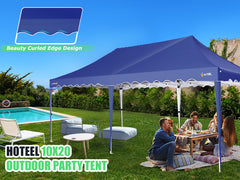 HOTEEL 10'x20' Pop Up Canopy Tent,Outdoor Canopy with Wheeled Bag,for Parties,Wedding,Backyard,Camping