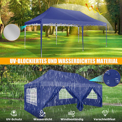 HOTEEL 10x20 Pop up Canopy Tents with Removeble Sidewalls,Outdoor Gazebo with Wheeled Bag & 4 Sandbags,for Patio,Wedding,Backyard,Camping,Parties,Event