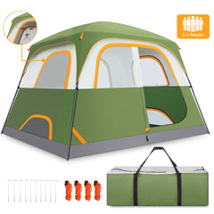 COBIZI 6 Person Tent for Camping, Easy Setup Camping Tent with Rainfly & Screen Windows for Camping/Traveling/Family Gathering/Hiking/Beach
