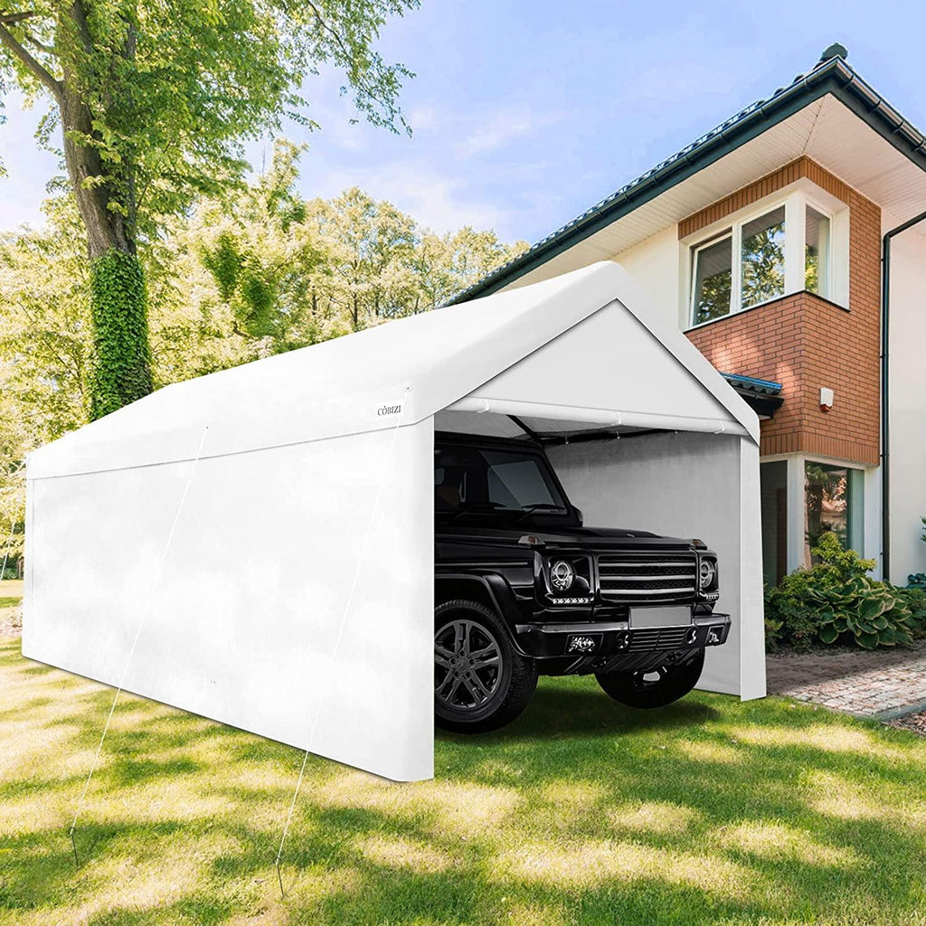 COBIZI Heavy Duty Carport Portable Garage 10'X20' Car Canopy Shelter