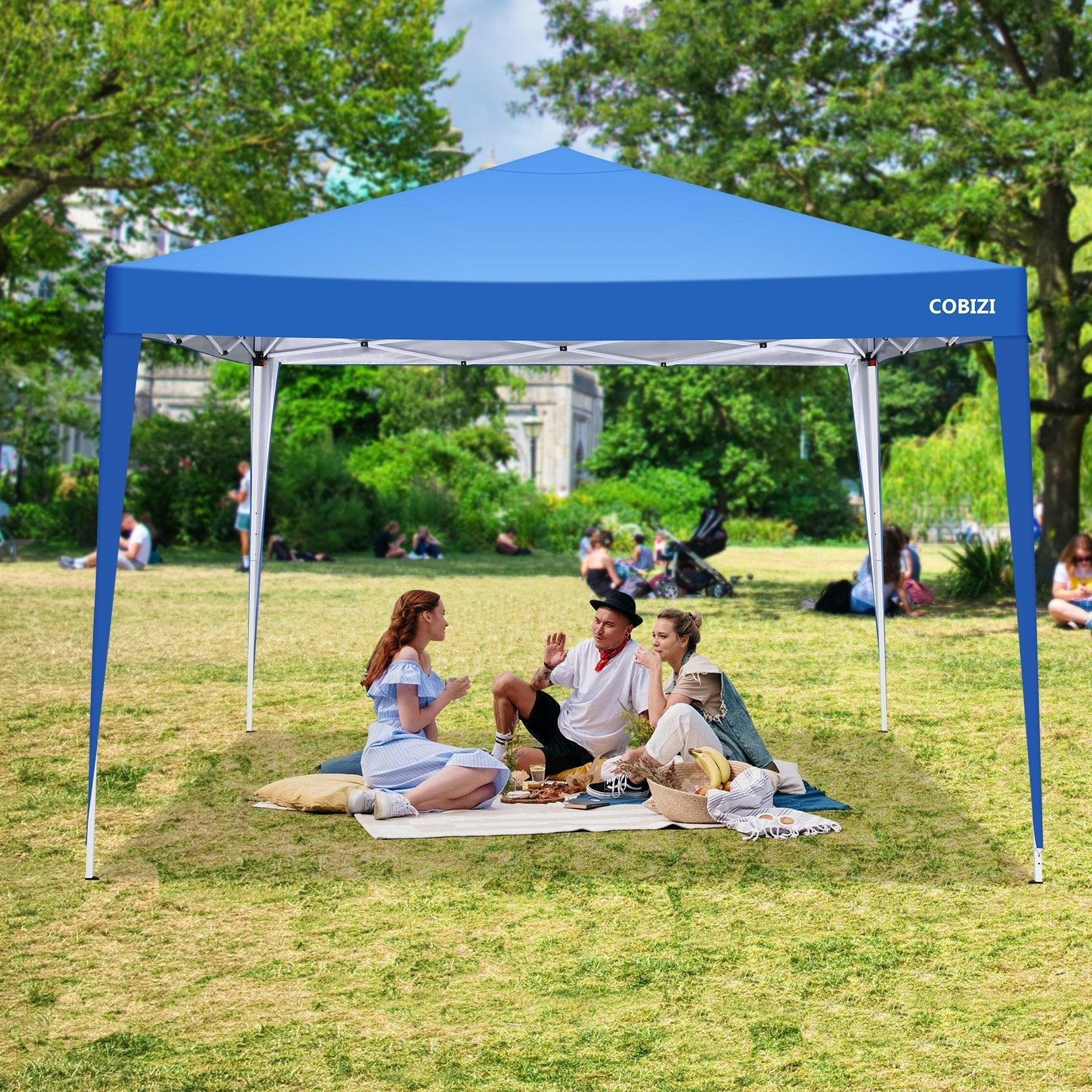 COBIZI Pop Up Canopy Gazebo Outdoor Shade Tent 10'X10' with 4 Sandbags - COBIZI