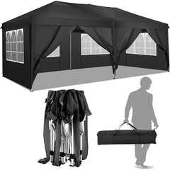 COBIZI Pop Up Canopy Large Party Tent Shelter 10'x20' with 6 Sidewalls