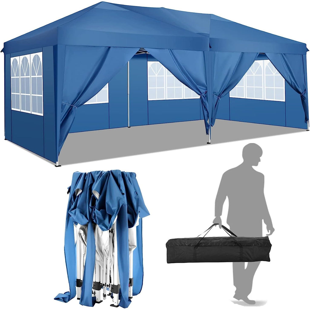 COBIZI Pop Up Canopy Large Party Tent Shelter 10'x20' with 6 Sidewalls