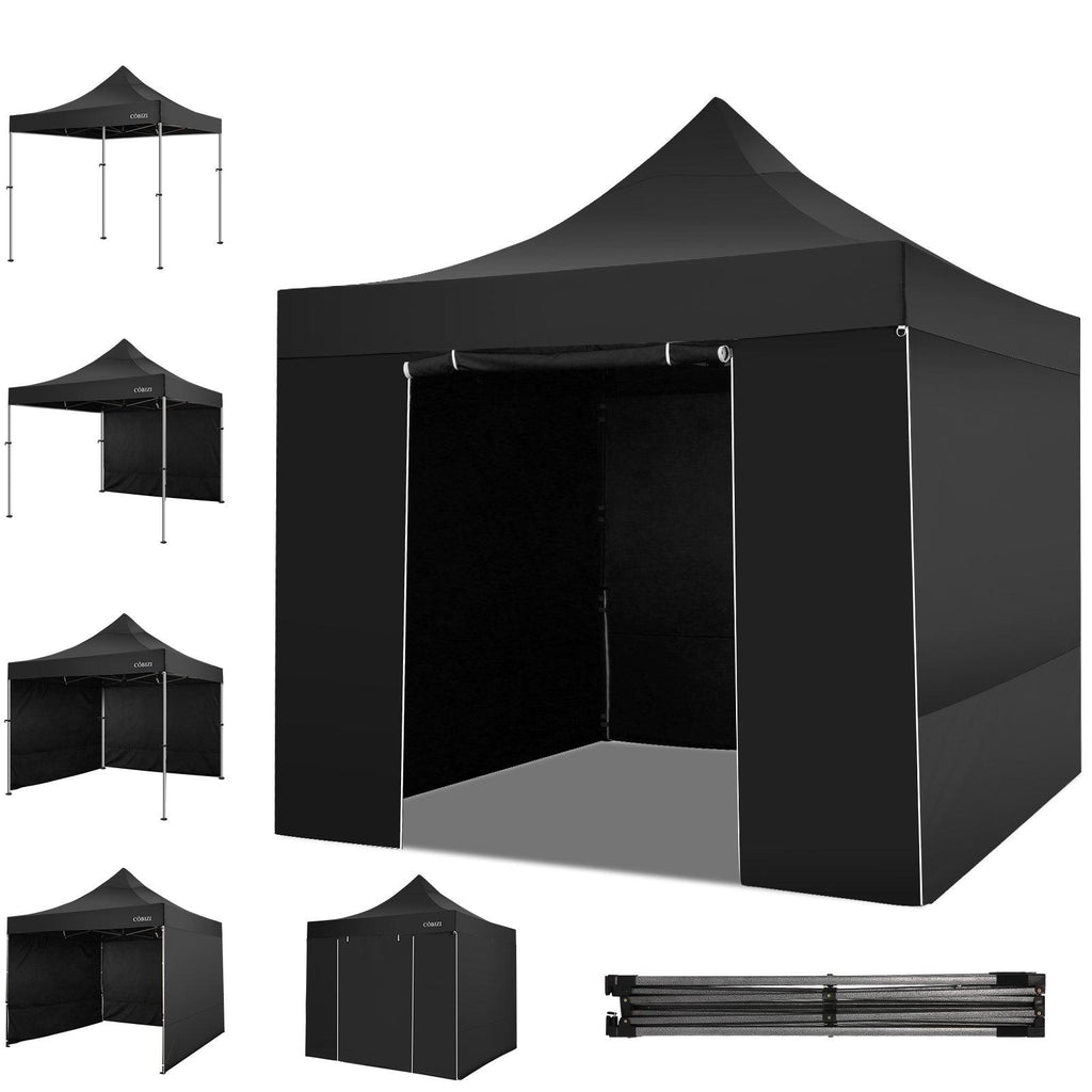 Cobizi Pop Up Canopy Shade Waterproof Tent 10'x10' With Carry Bag