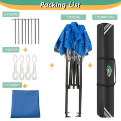 HOTEEL 6.5x6.5 FT Pop up Canopy, Waterproof Commercial Canopy Tent,Outdoor Garden Gazebo, with Carry Bag