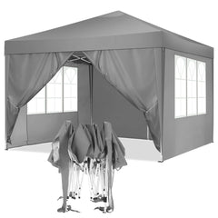 COBIZI 10x10 Pop up Canopy Tent Protable Canopy Tent with 4 Sidewalls Waterproof Commercial Instant Shelter Tent for Parties, Wedding