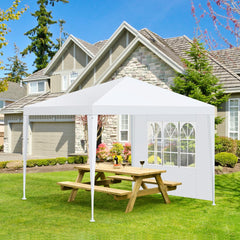 HOTEEL Party Tent 10x10 Canopy Tents for Parties with 4 Removable Sidewalls, Waterproof Outdoor Tent for Weddings and Events